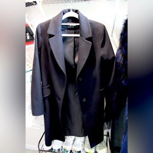 Fleurette Studio Wool Dress Black Coat
